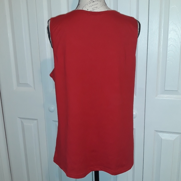 Red Sleeveless Top by Chances R - Picture 3 of 5